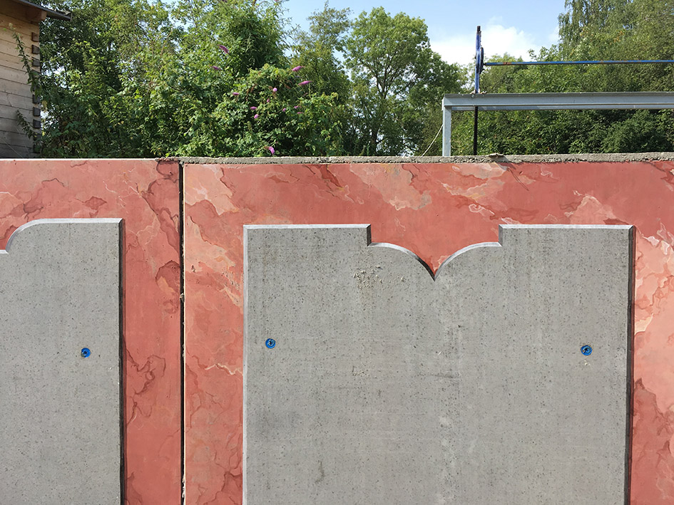 Betonsaal, flora pondtemporary, Detail